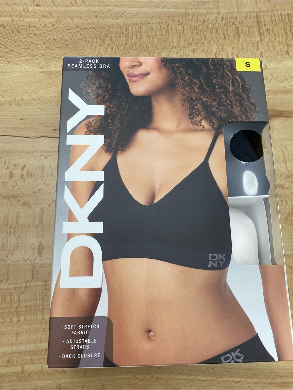 Dkny Seamless 2-Pack Bra — Black & White NIB